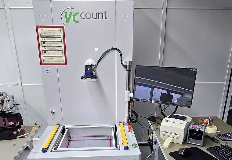 Röntgen-Zählsystem VCcount im Wareneingang
